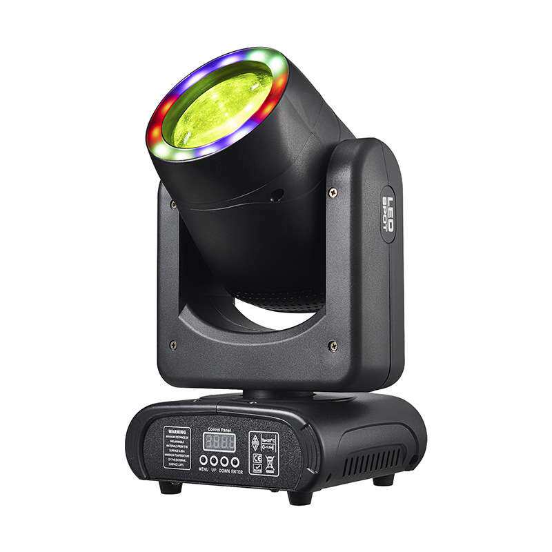 迷你款120W LED光束摇头灯mini beam18棱镜三合一灯珠声控舞台灯