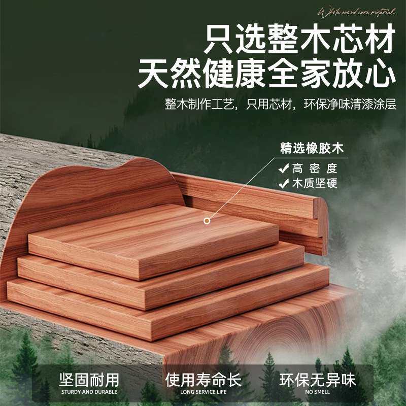北欧出租房床头柜实木小型加高超窄新款床头收纳柜简易床边夹缝柜