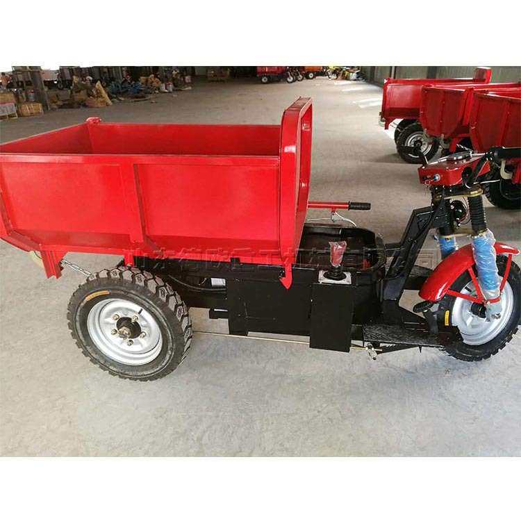 工程矿用自卸小型三轮车 翻斗载重电动运货车 轻巧灵活室内拉料车