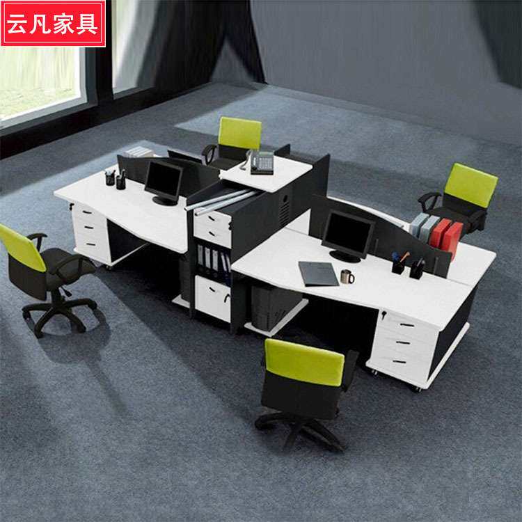 办公家具财务桌办公桌公司屏风职员办公桌组合现代简约电脑桌椅