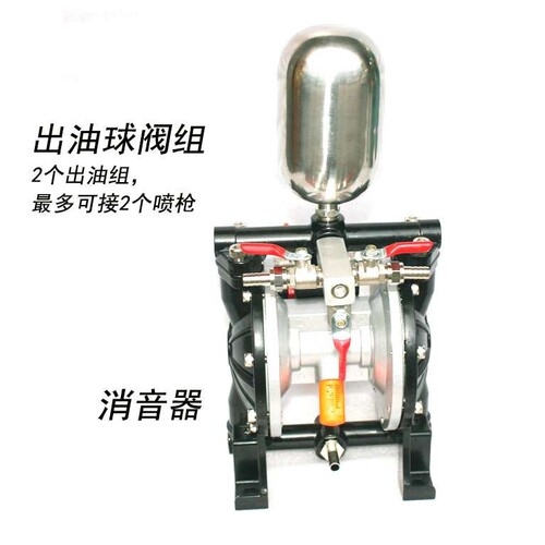 速豹A15B铝合金隔膜泵3分气动带架隔膜泵油漆泵混合搅拌泵