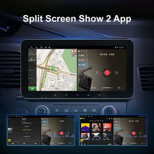 安卓10.33寸主机可以套框9寸 10寸面框导航carplay auto 功能