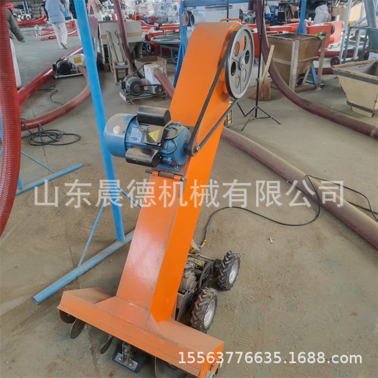 自走式扒谷机晾晒葡萄干装袋机汽油170型玉米双口袋收谷机