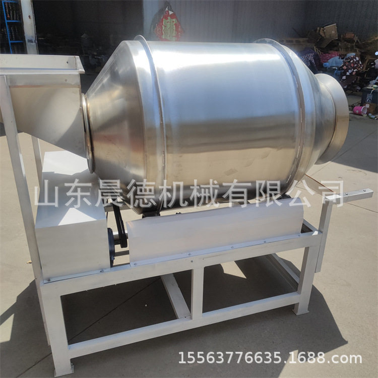 休闲鱼干拌料机豆腐皮滚筒搅拌不锈钢食品调料混合机