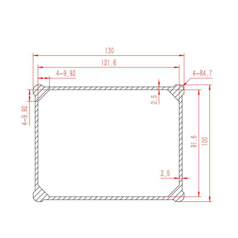 永锢L04-130*100镇流器铝合金外壳仪器壳体防水铝壳铝型材电源盒