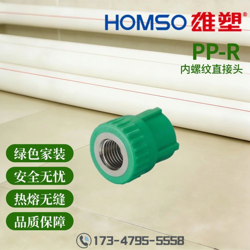HOMSO雄塑 PPR 内螺纹直接头 精品家装水管管件