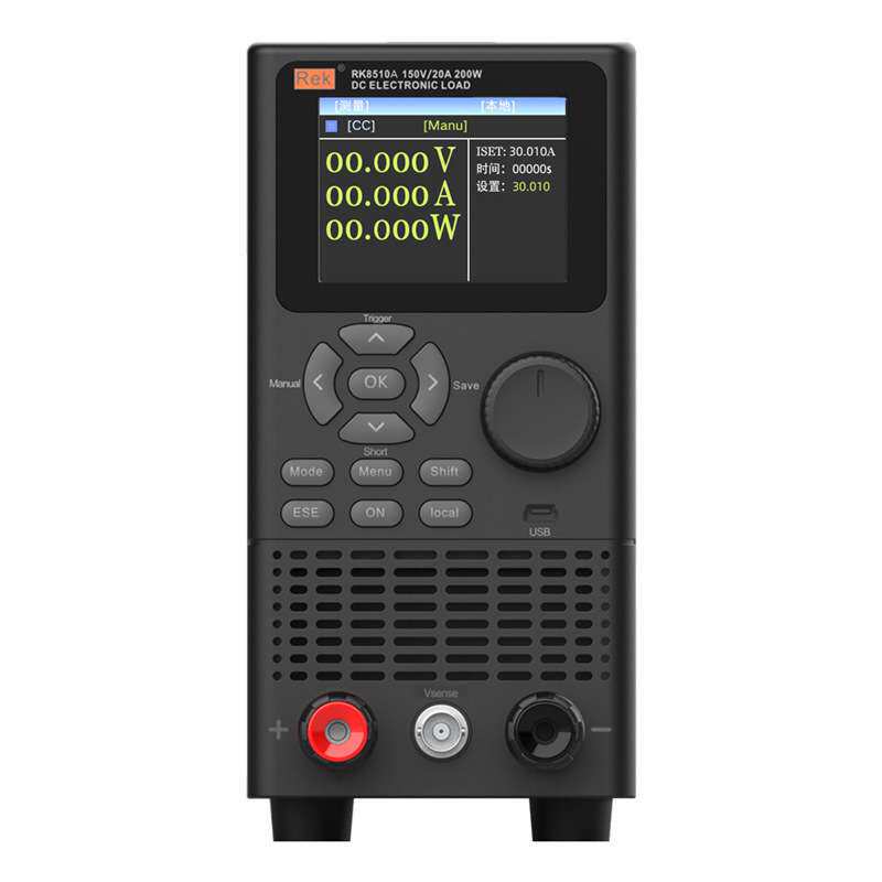 REK美瑞克直流电子负载仪RK8510/A/B/C/D电容电池内阻测试负载仪
