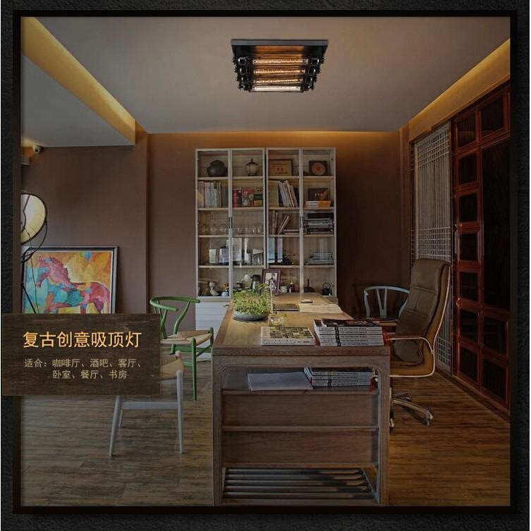 美式复古怀旧工业风壁灯美式乡村loft酒吧咖啡厅恶魔岛铁艺吸顶灯
