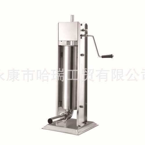 哈瑞斯5L立式不锈钢灌肠机 商用多功能灌腊肠机手摇灌香肠机