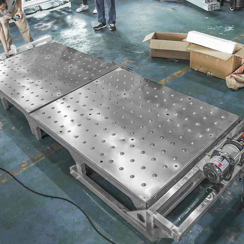 全自动板式家具板料分选输送机 效率高360度转向木料分拣输送设备