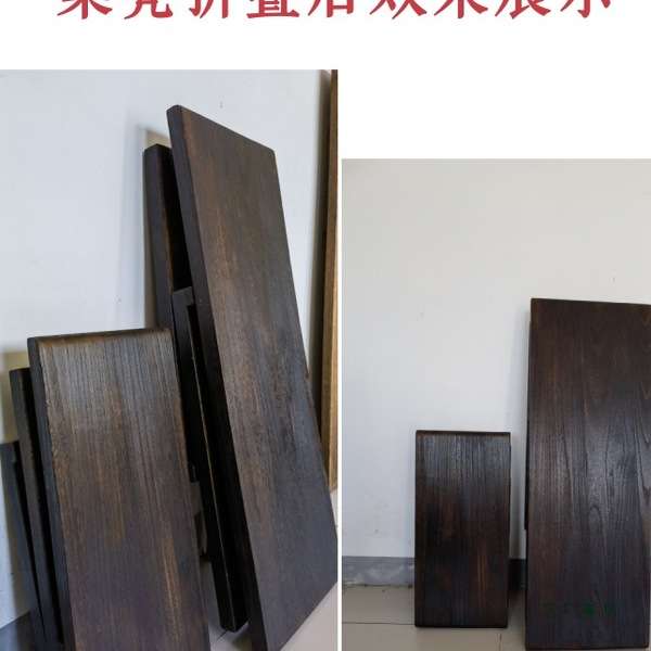 折叠古琴桌凳烧桐木琴桌国学书法茶桌凳简约仿古实木桌顺丰