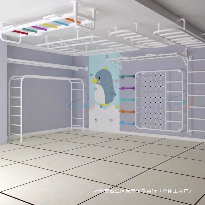 健身器材室内家用单杠引体向上肋木攀爬组合儿童云梯墙壁云梯竖梯
