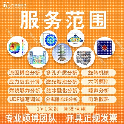 Comsol模拟仿真Ansys/Abaqus流固耦合Fluent流体仿真FDTD光学仿真