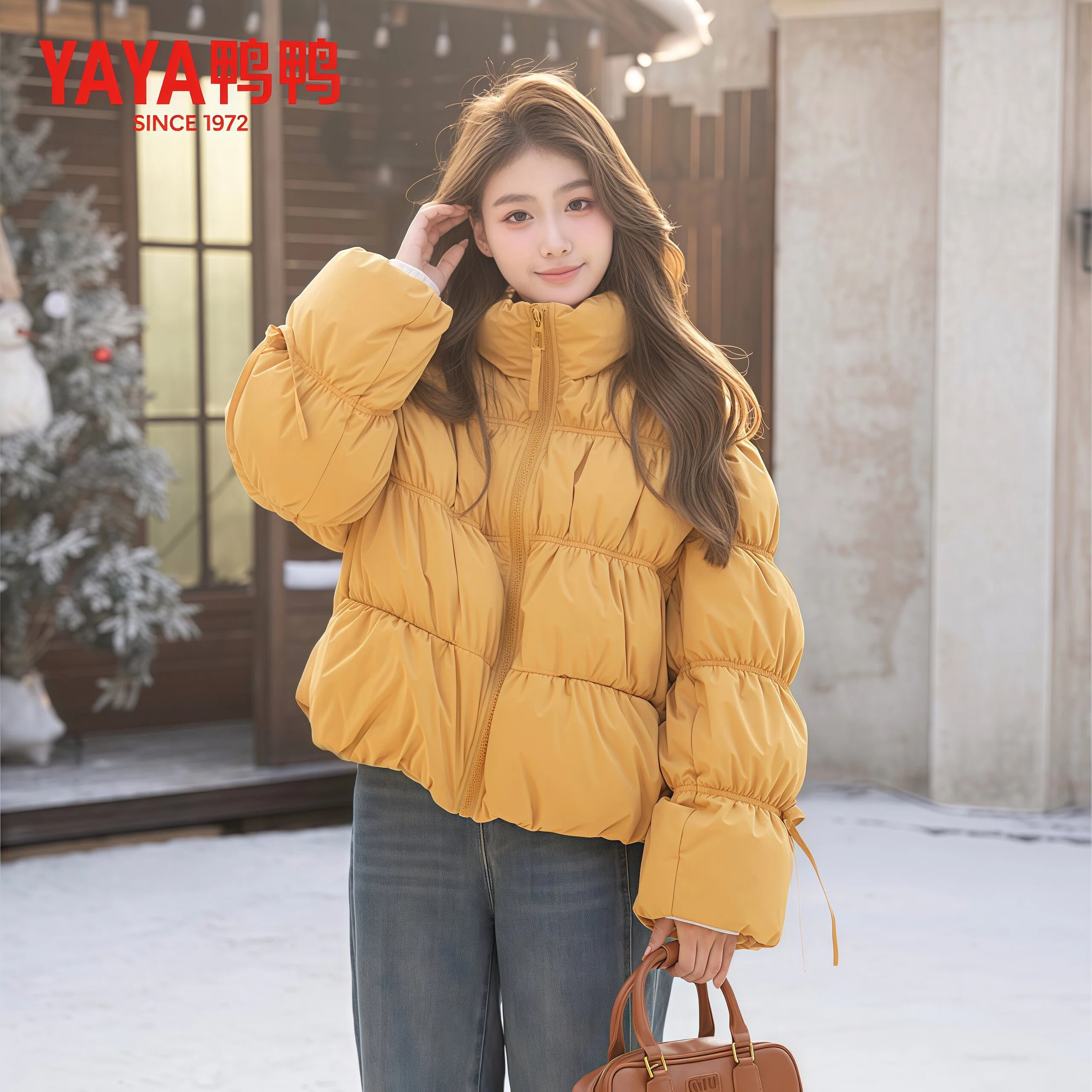 小个子短款羽绒服女冬季