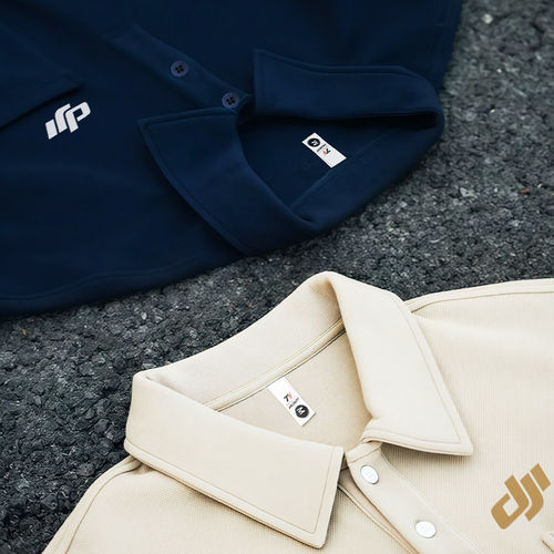 纯色翻领卫衣定制公司企业办公室员工工作服秋冬季长袖工装印logo