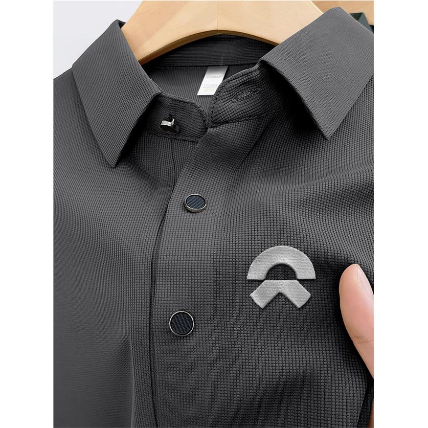 冰丝工作服polo衫定制夏季4S店汽车销售华夫格短袖工衣t恤印logo