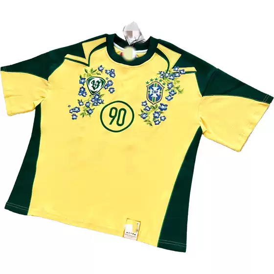 L-Vc Yellow-Green Brazil Team Uniform