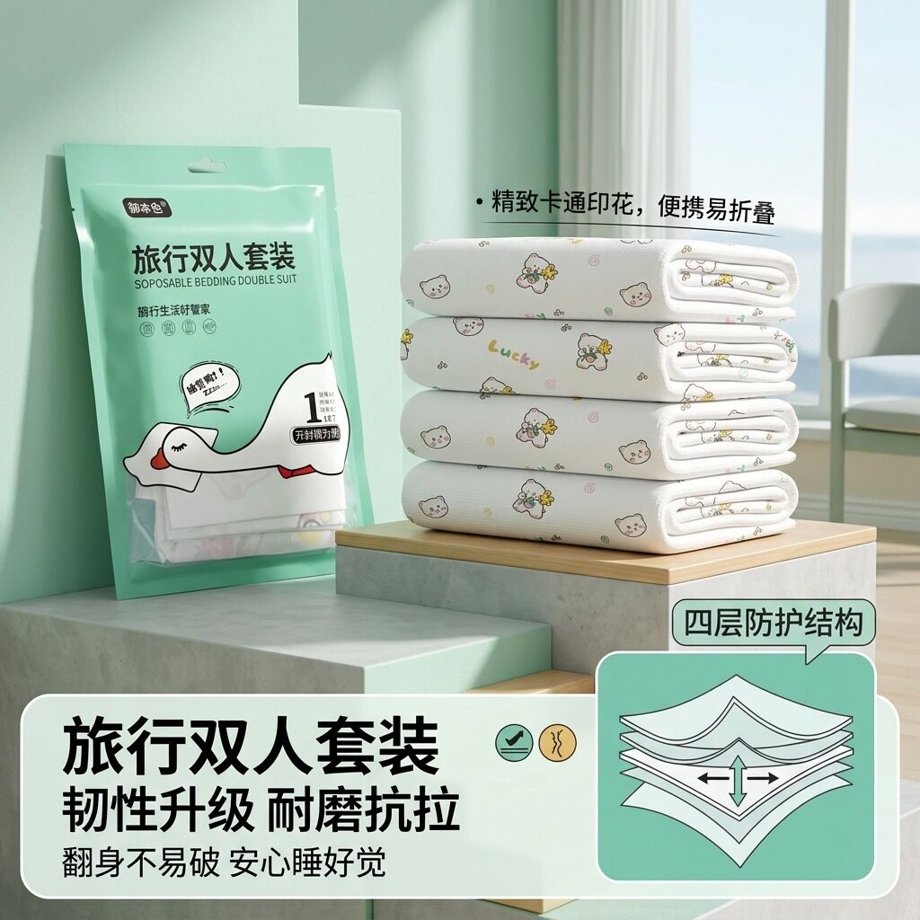 御本色一次性床单被套无菌隔脏图片