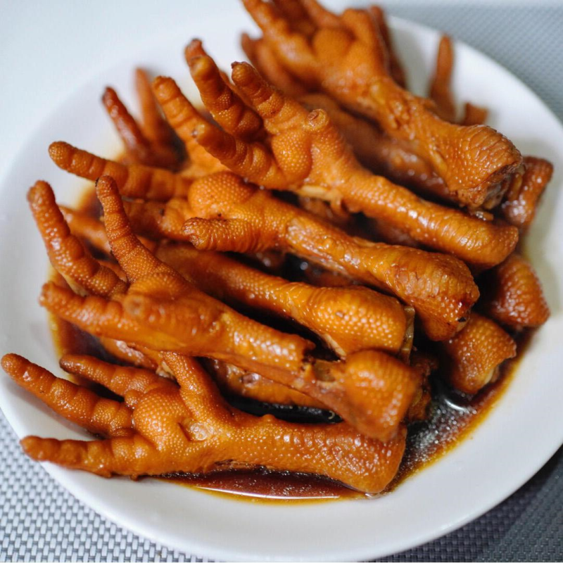 五香卤鸡爪商用长鸡脚火锅卤味店批发鸡凤爪加热即食成品鸡肉熟食