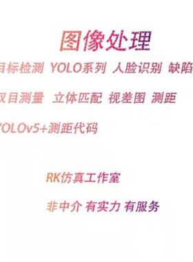 数字图像处理 目标检测 YOLO测距 人脸识别 一对一指导