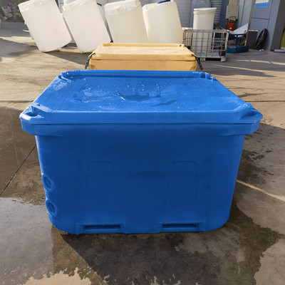 华社660L生蚝运输水产鱼虾浸泡桶冷暖两用保温箱滚塑异形