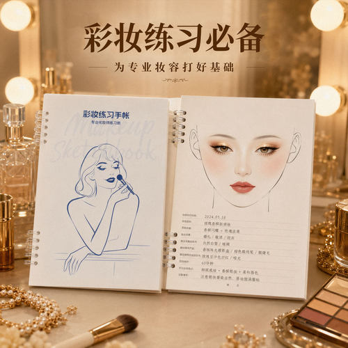 纸妆本脸部化妆练习手册初学入门