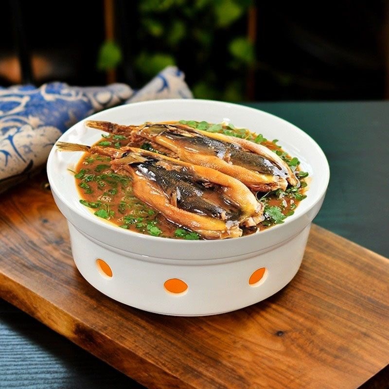 酒店用品餐具陶瓷吉祥明炉蜡烛炉加热炉热菜盘农家乐特色汤盘干锅