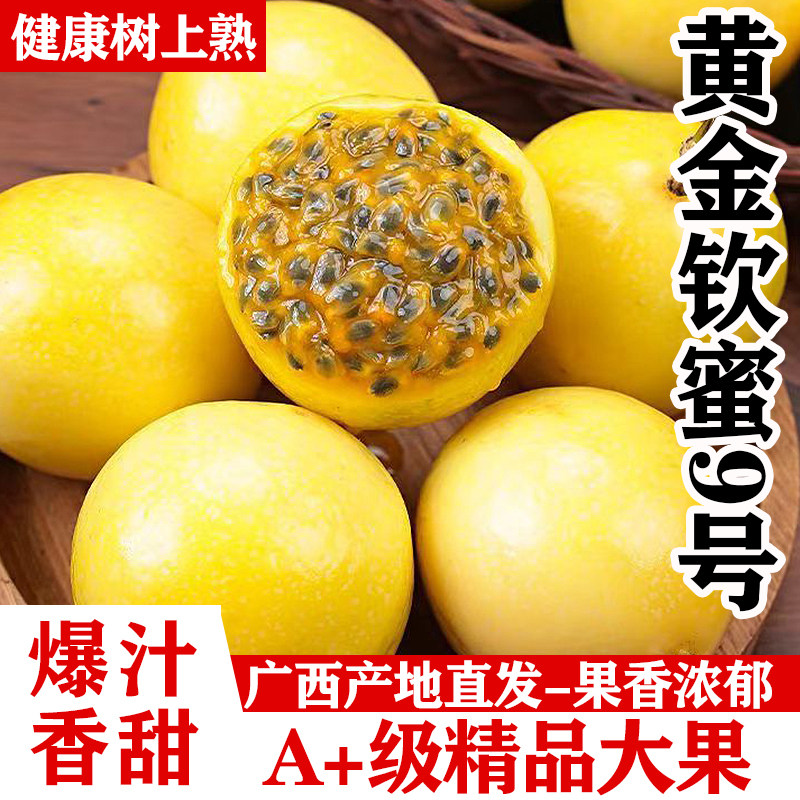 广西钦蜜9号黄金百香果现摘特大