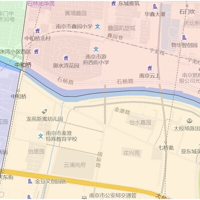 秦淮区地图1.15m南京市家用折叠高清办公室书房新款装饰画墙贴