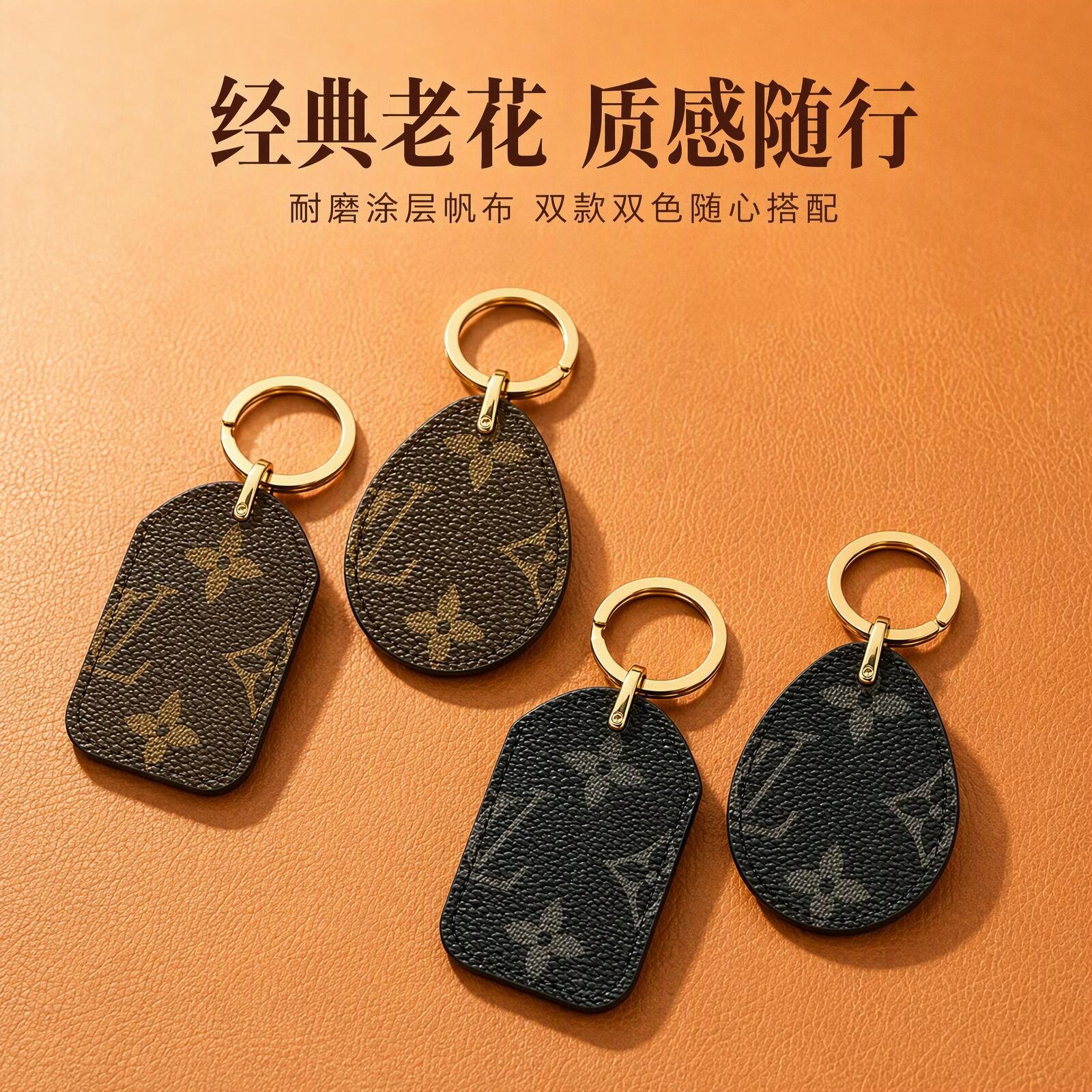 门禁卡套水滴形小长方形门卡戈雅钥匙扣链一体小区电梯卡保护套