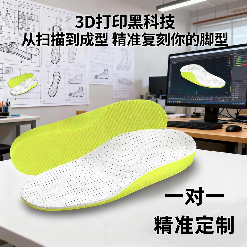 3D矫正定制鞋垫扁平足内外八字xo型腿足弓垫权建骨正基产品