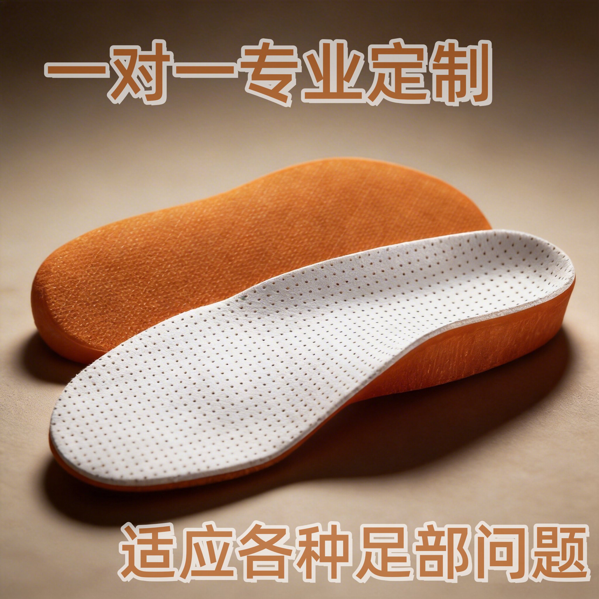 3D矫正定制鞋垫扁平足内外八字xo型腿足弓垫高弓足长短腿补高