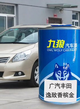 九狼汽车漆丰成品田改色车奕逸泽致厂香槟金珍珠白水晶银紫钻黑色