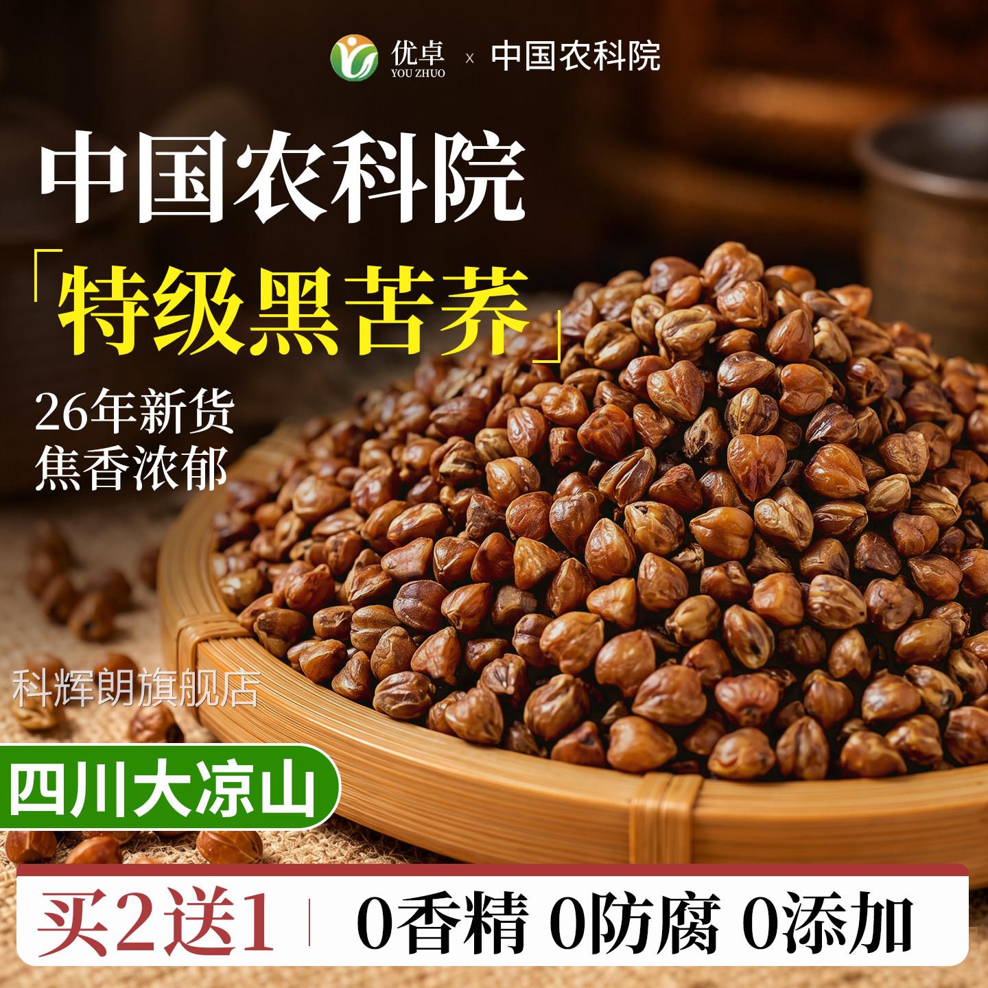 苦茶四川大凉山特产荞级养生饭店专用黑苦荞米茶正品官方旗舰店科