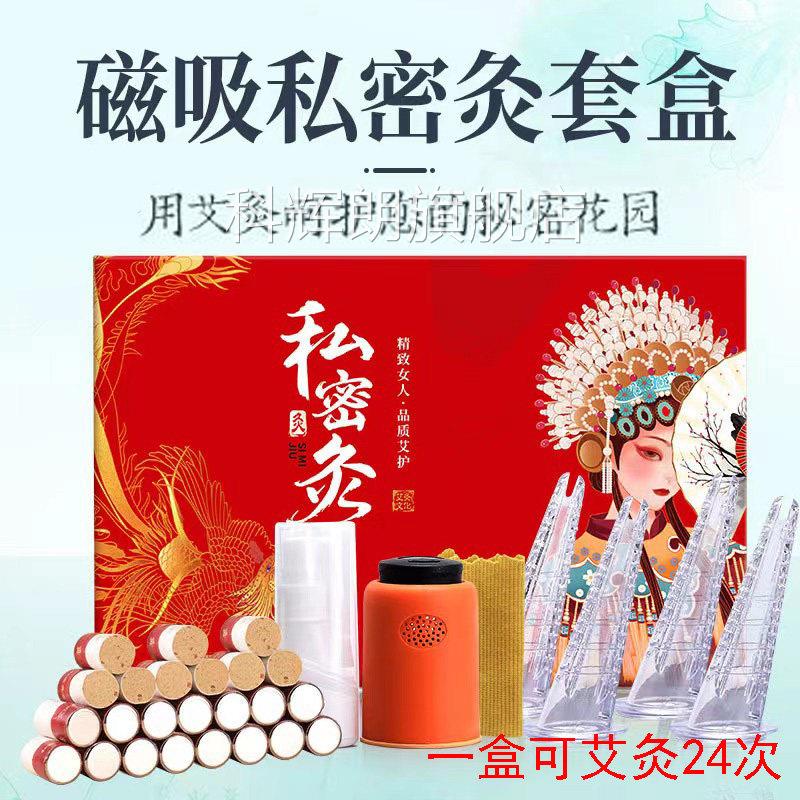 磁吸私密艾灸女性妇科宫寒护铁帽艾柱美容私院导管养生套盒9zk科