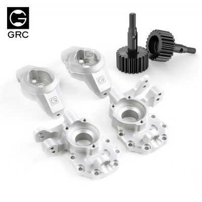 GRC TRX4 G2阿克曼主销下沉转向C座套件 G2金属转向套件拉杆