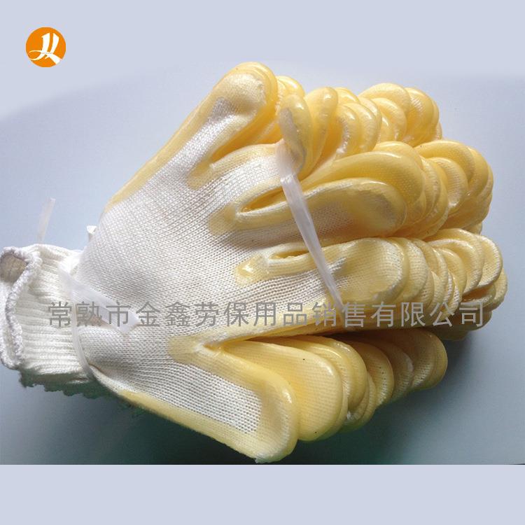 胶手套 泡胶手套 白胶手套 半面胶 耐磨手套 厂家直销 低价