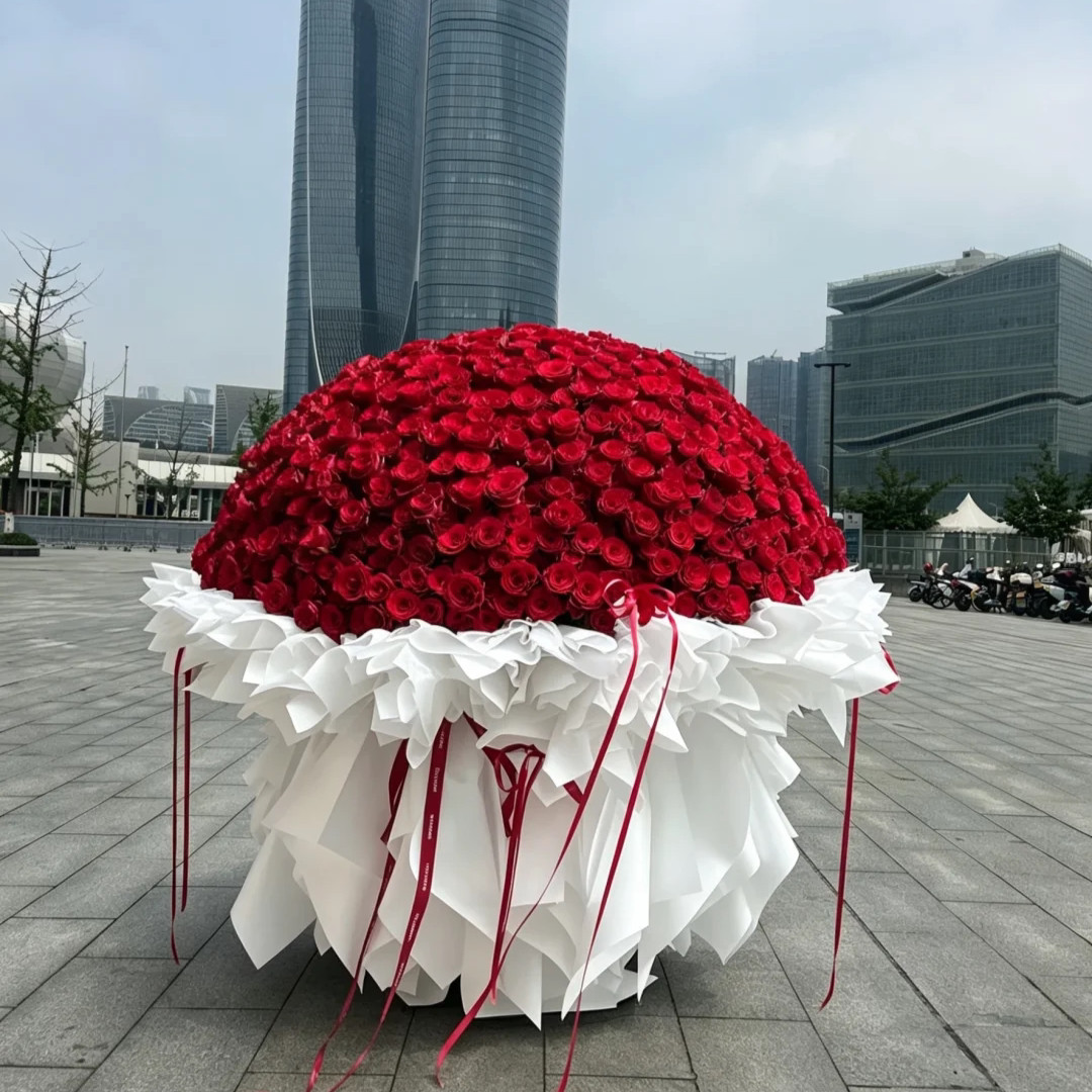 深圳999朵红玫瑰花束鲜花速递同城北京上海广州南京求婚深圳成都