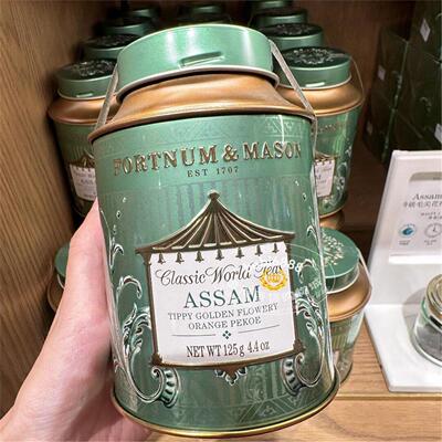 香港FM英国Fortnum Mason福南梅森阿萨姆早茶红茶叶125g罐装