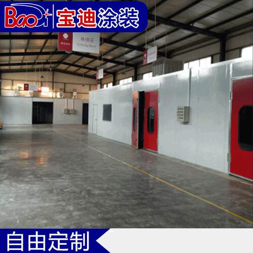 厂家供应整体式喷漆室木制品喷漆房喷烤漆设备家具烤漆房