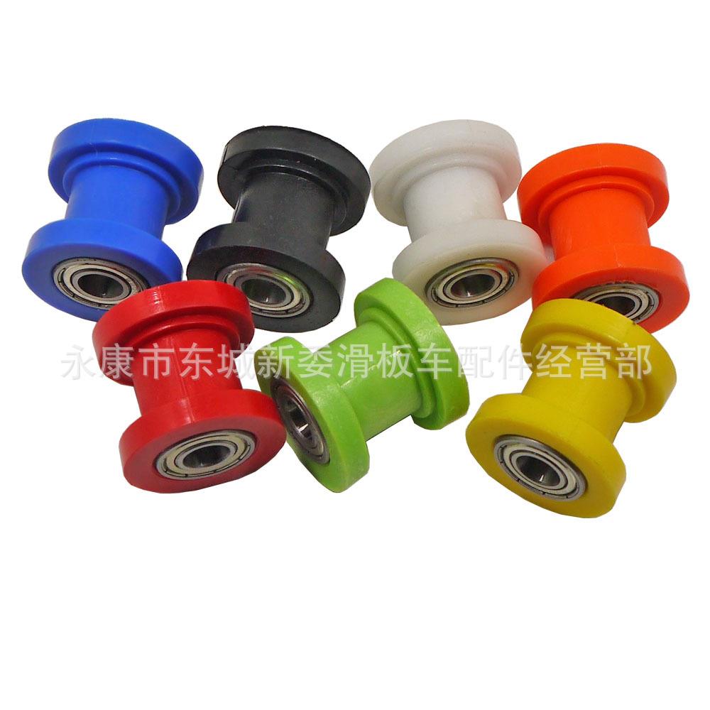 供应滚子链轮 10mm 8MM 彩色越野摩托车涨紧轮链条张紧器带轴承