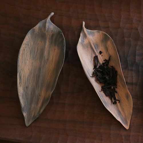 不凡木逸手作茶则整木雕刻茶匙茶具配件大漆木胎无漆无蜡茶荷茶道