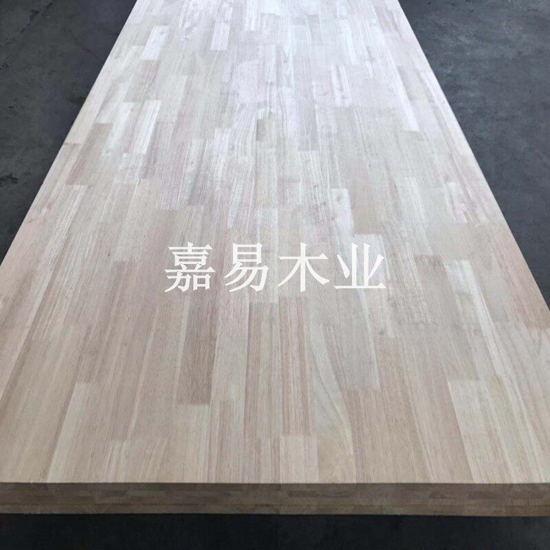 泰国橡胶木板材指接板实木拼接集成板家具衣柜板定制楼梯台面板