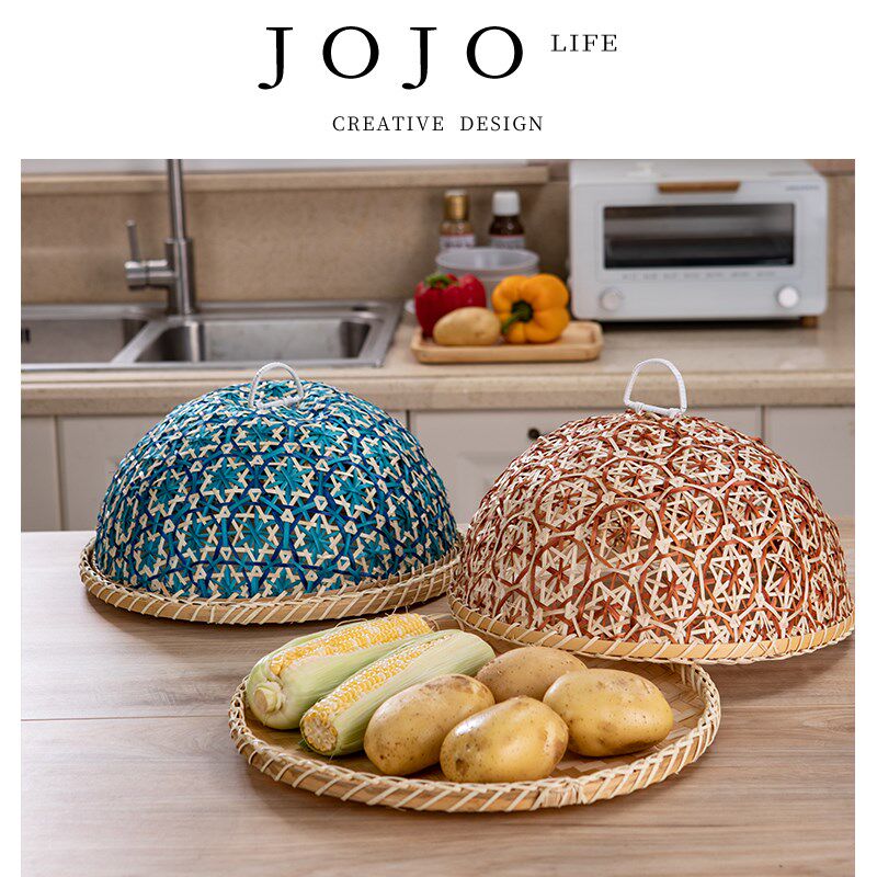 JOJOS L. PDKim手工竹编餐桌盖菜罩家用防苍蝇食物 金钟