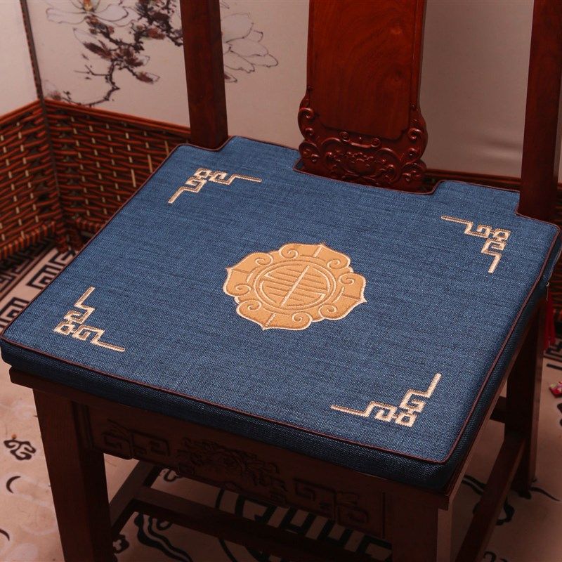 红木餐椅垫圆桌吃饭椅垫茶桌椅垫餐厅椅垫实木座垫四季垫