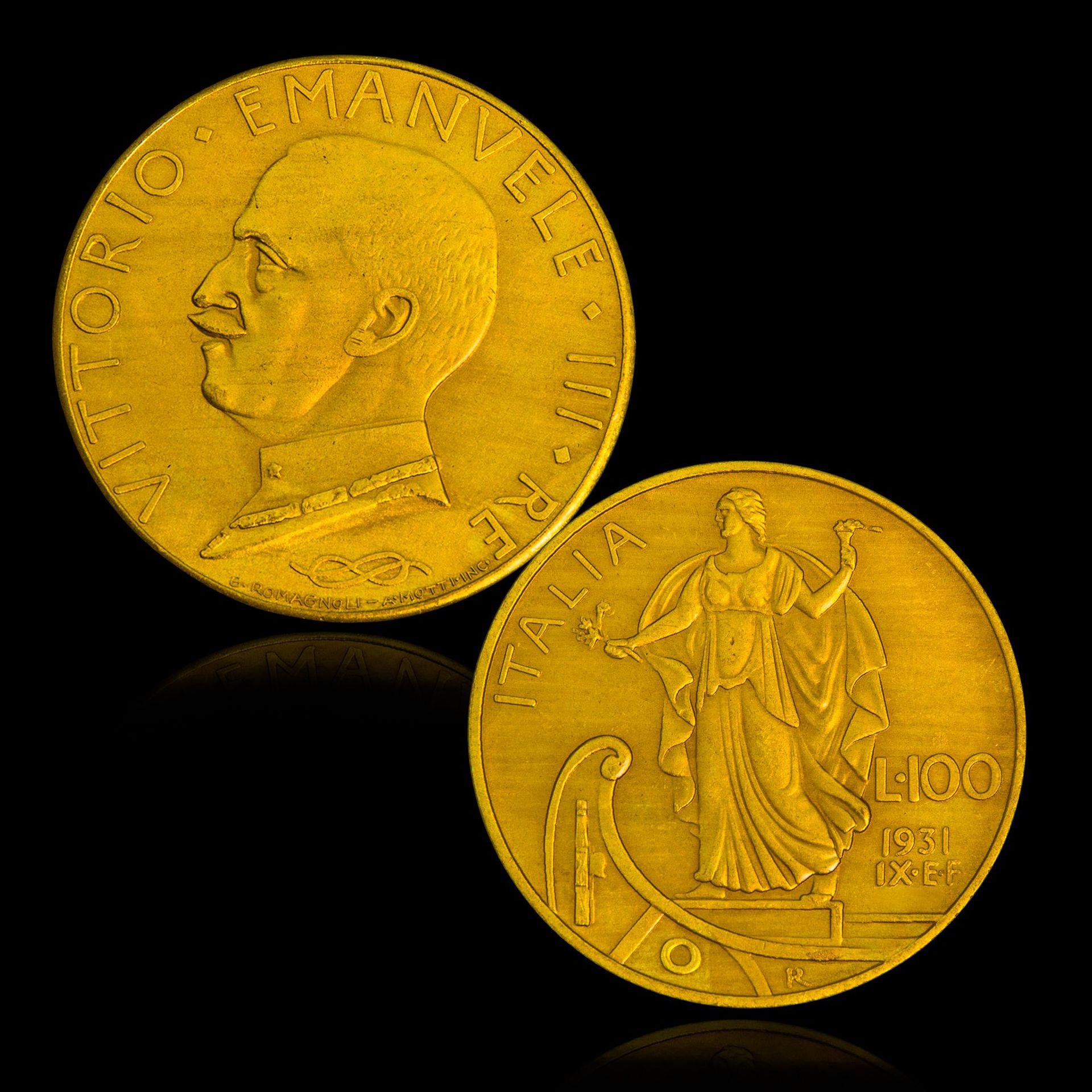 意大利1931维托里奥·伊曼纽尔三世100里拉金币工艺品厂家
