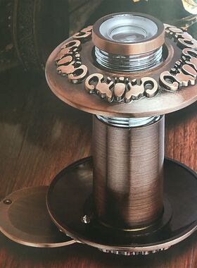 防盗门猫眼门镜防撬防拧家用高清带后盖老式门上通用25mm金属
