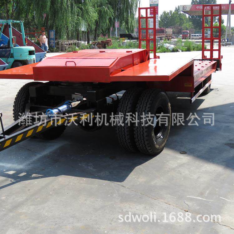厂家供应大型挖掘机拖车挖掘机拖车 重型牵引13吨平板拖车
