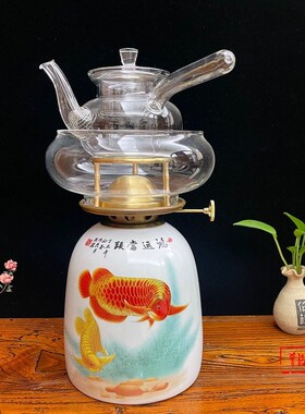 酒瓶改造空气茶灯茶炉养生灯煮茶器工夫茶具