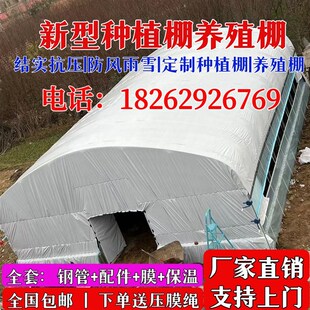 养殖大棚全套大棚骨架温室种植棚保温隔热养鸡棚羊棚牛棚养猪大棚